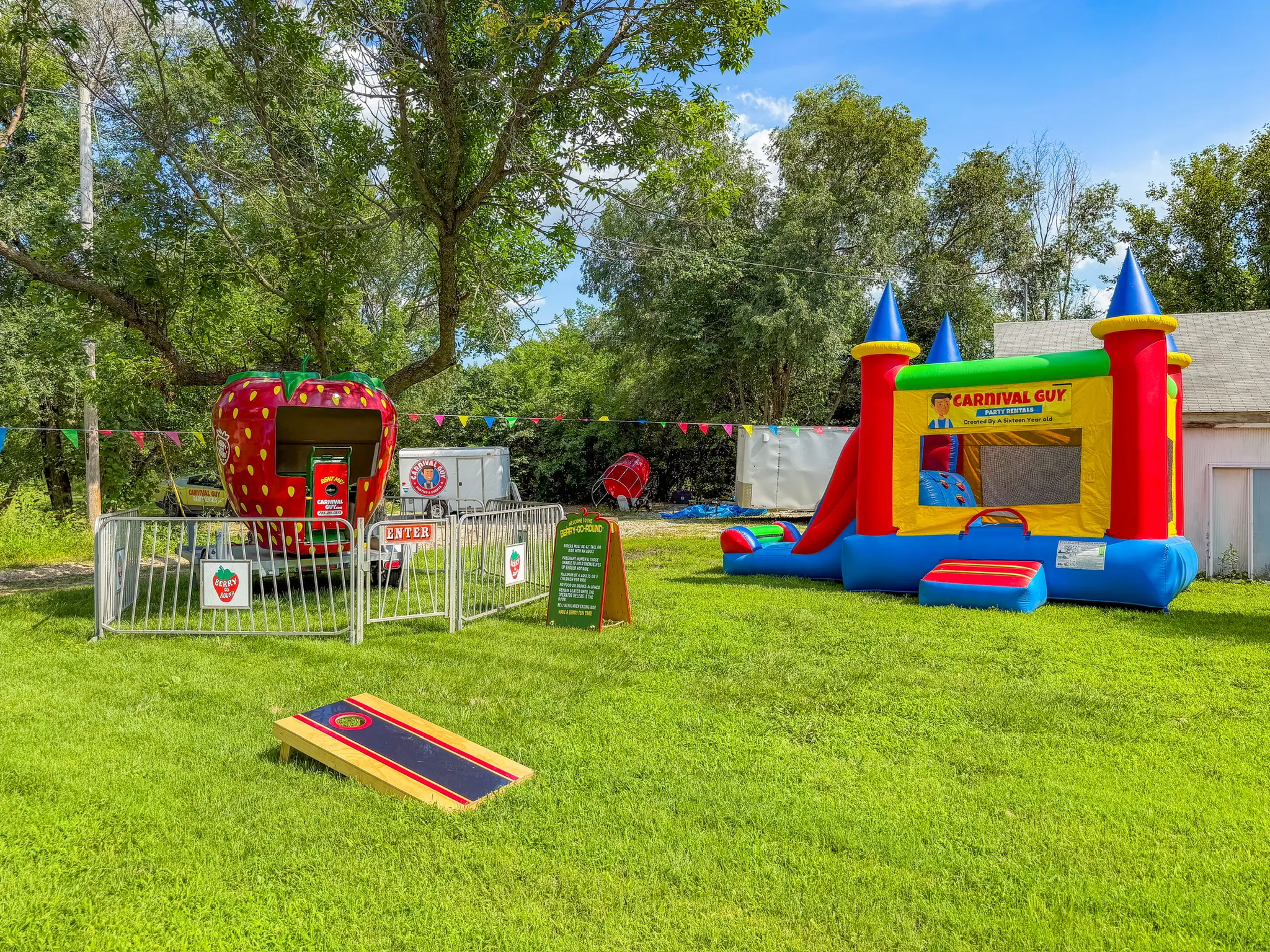Image of Carnival Guy party rentals bounce houses in Topeka Kansas