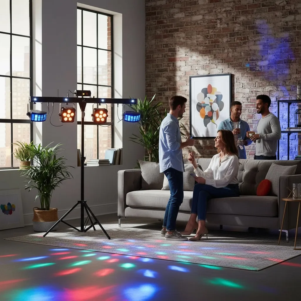 Atmosphäre auf Knopfdruck: Mobile Party- und Event-Lichter  – ohne Technikwissen nutzbar.