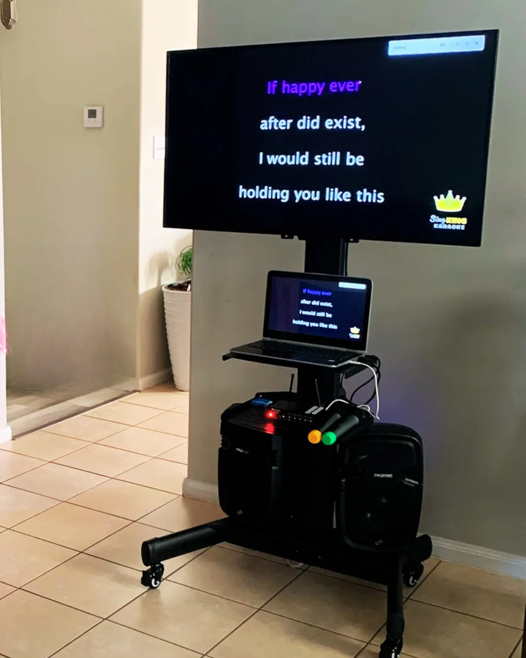 Karaoke Set Up HD TV