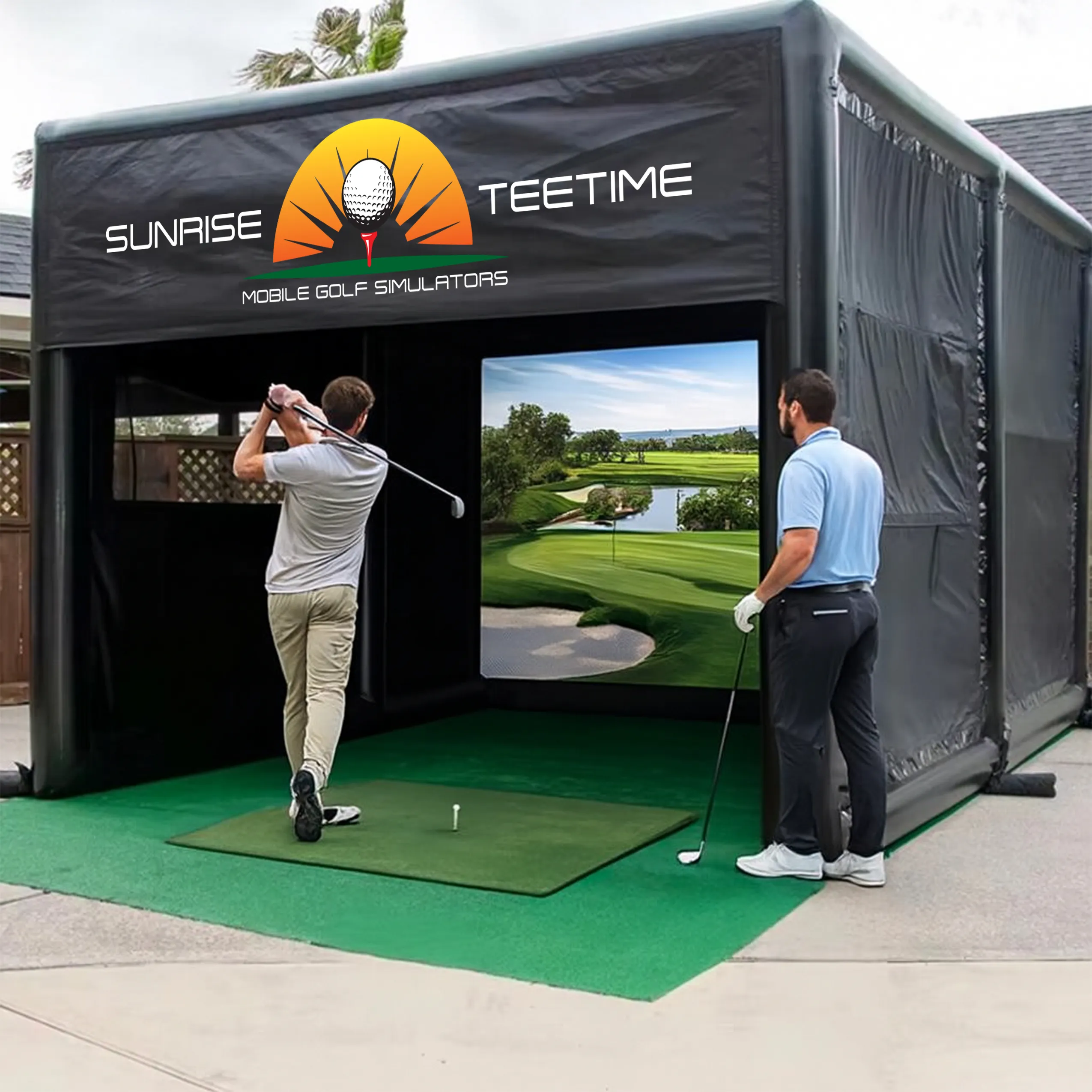 Sunrise Tee Time Mobile Golf Simulator