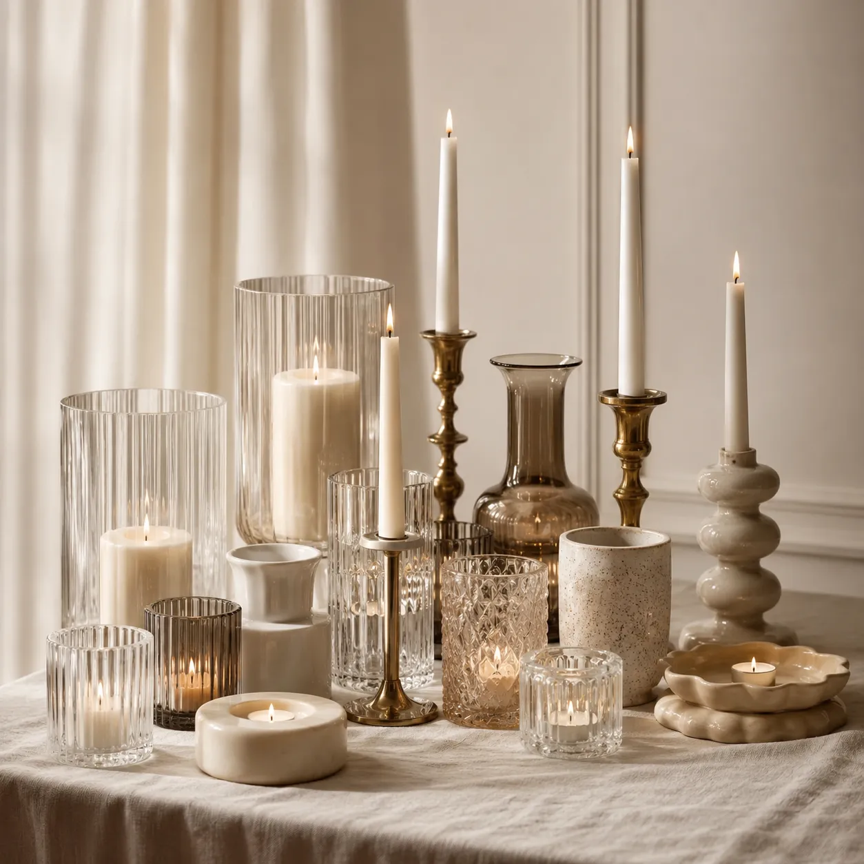 Candlestick and candle holder hire Melbourne