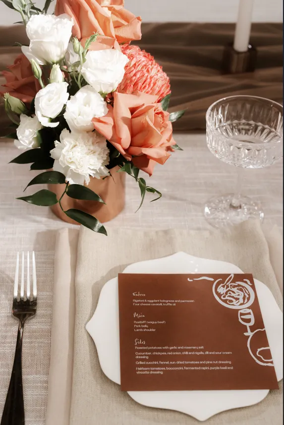 Layered tablescape styling by Miss Events Melbourne