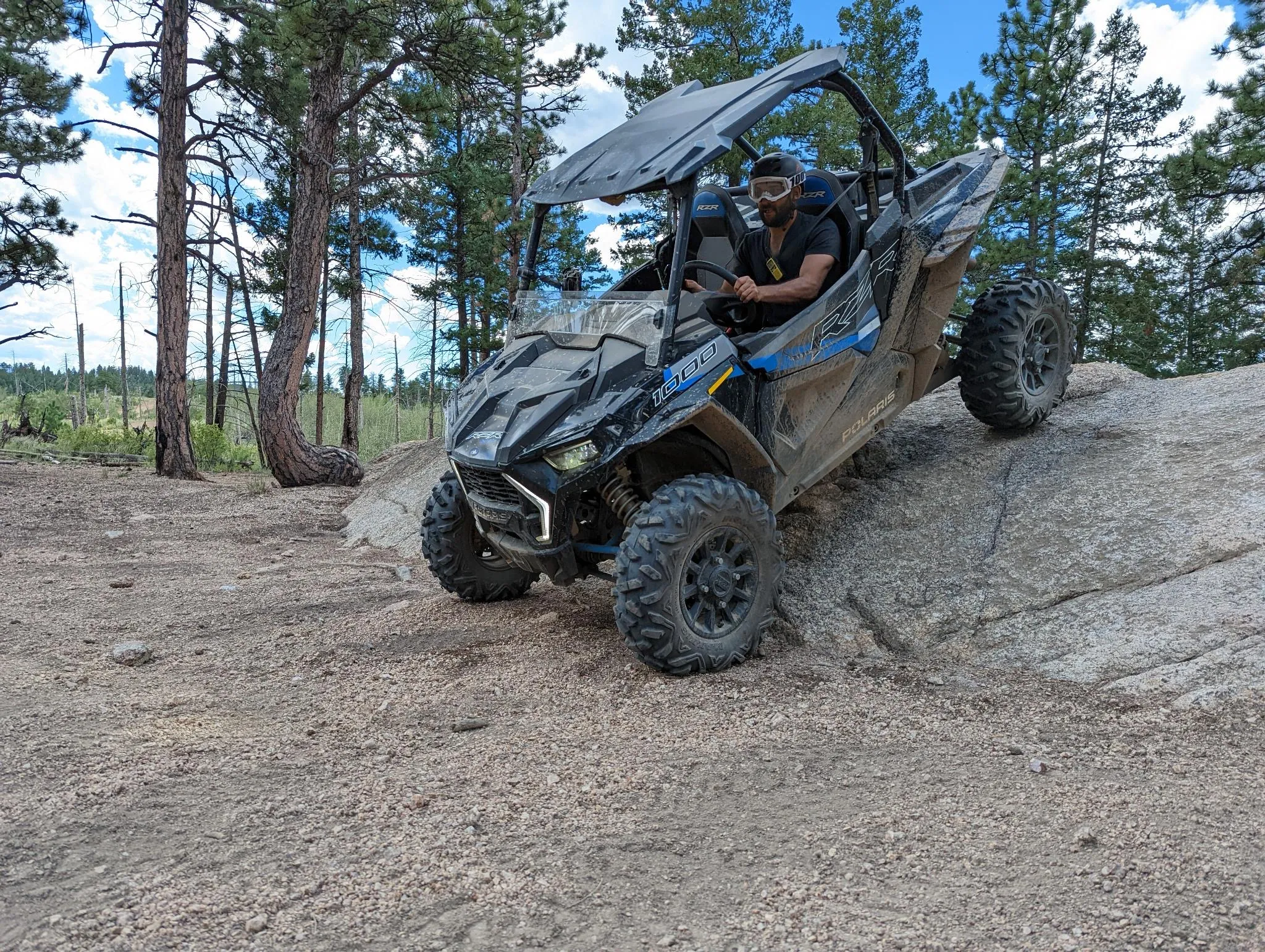 Jason, RTP Rental owner, offroading in a Polaris RZR — Chapel Hill, NC