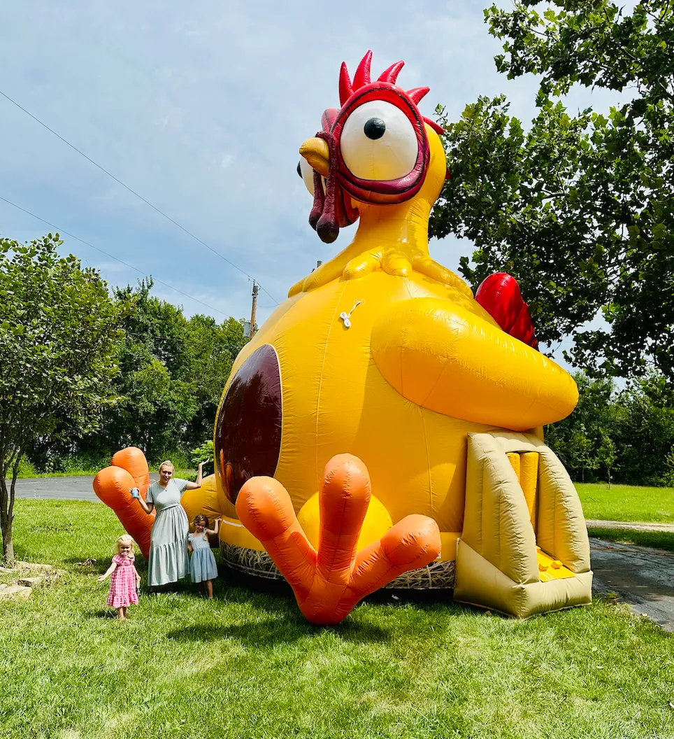 Giant Chicken Bounce House Rental in Topeka, Kansas