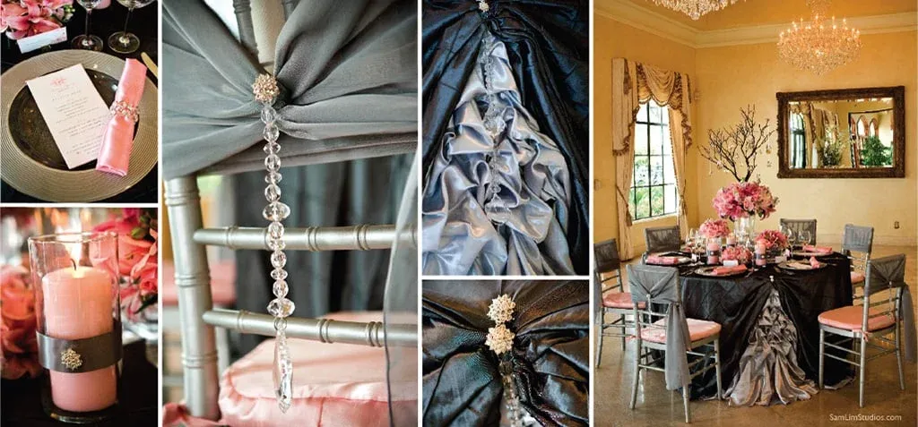 Waterfall Bustles with Gems