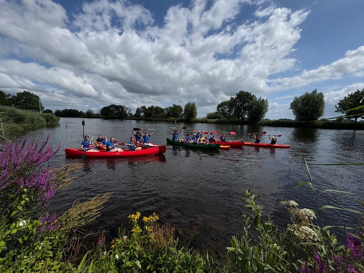 bedrijfsuitje op het water in Zwolle