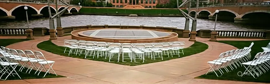 Folding Chair Rental Setup Downtown Des Moines