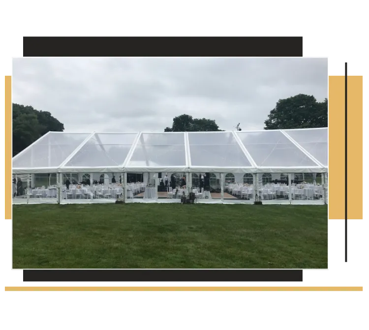 A large wedding tent