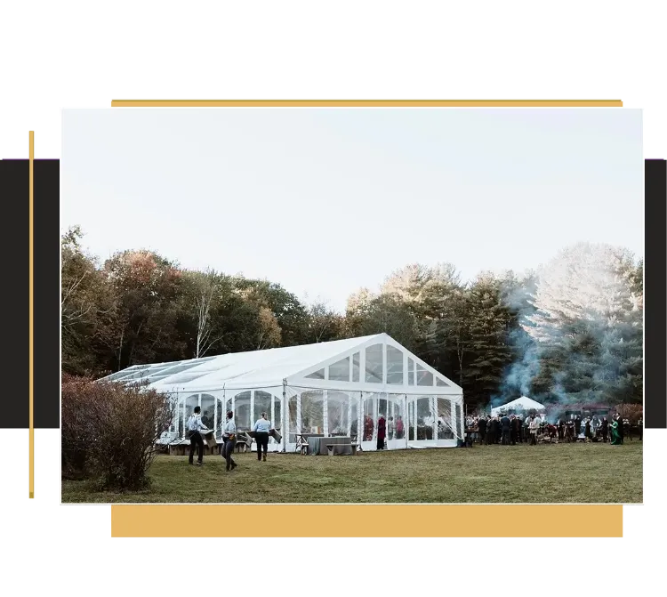 A wedding tent