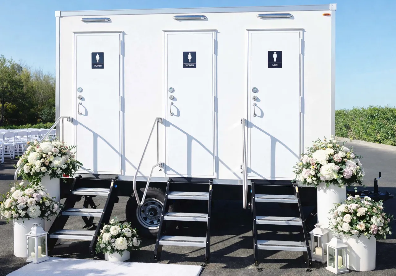 Luxury 3-Station Restroom Trailer