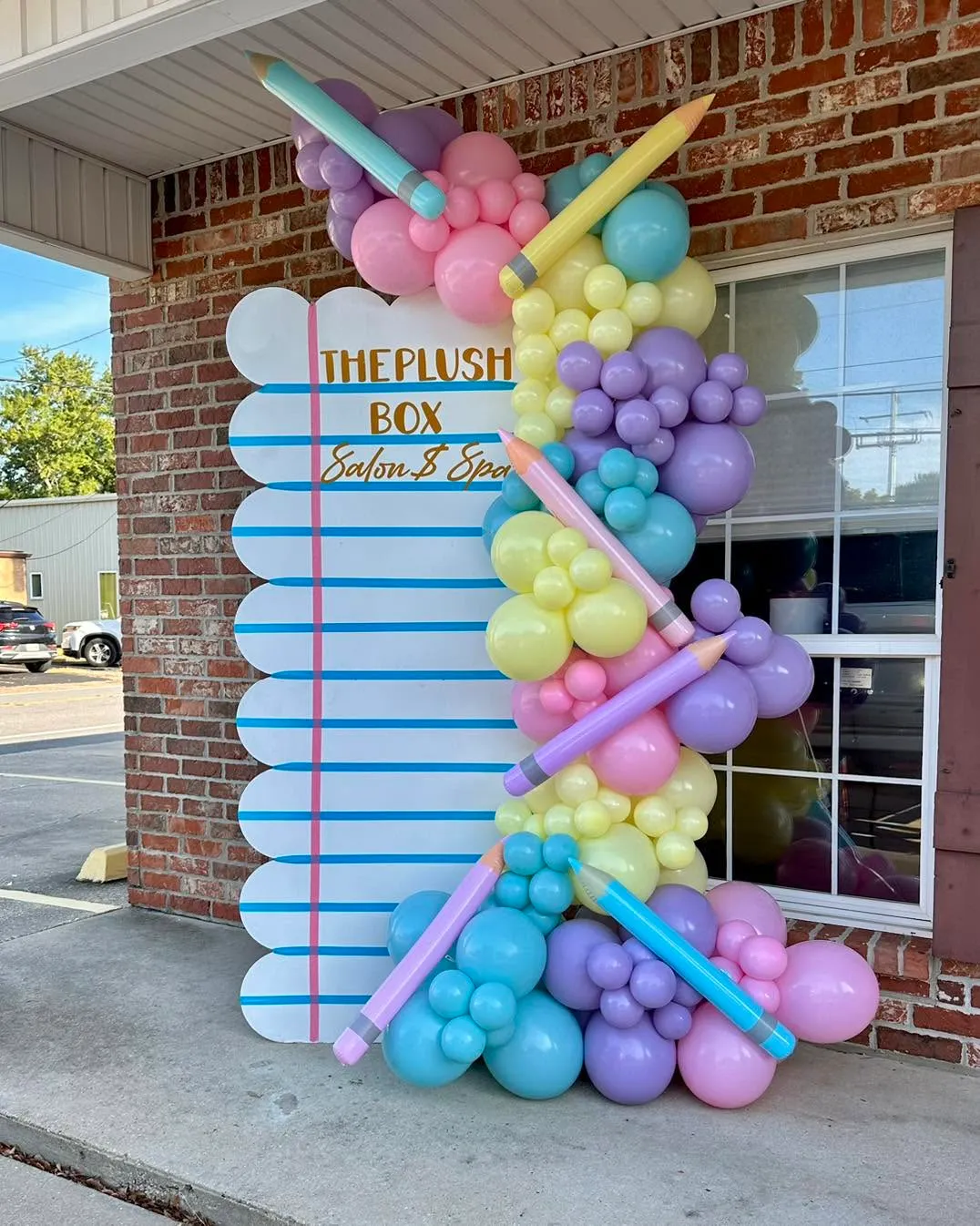 business balloon column colorful