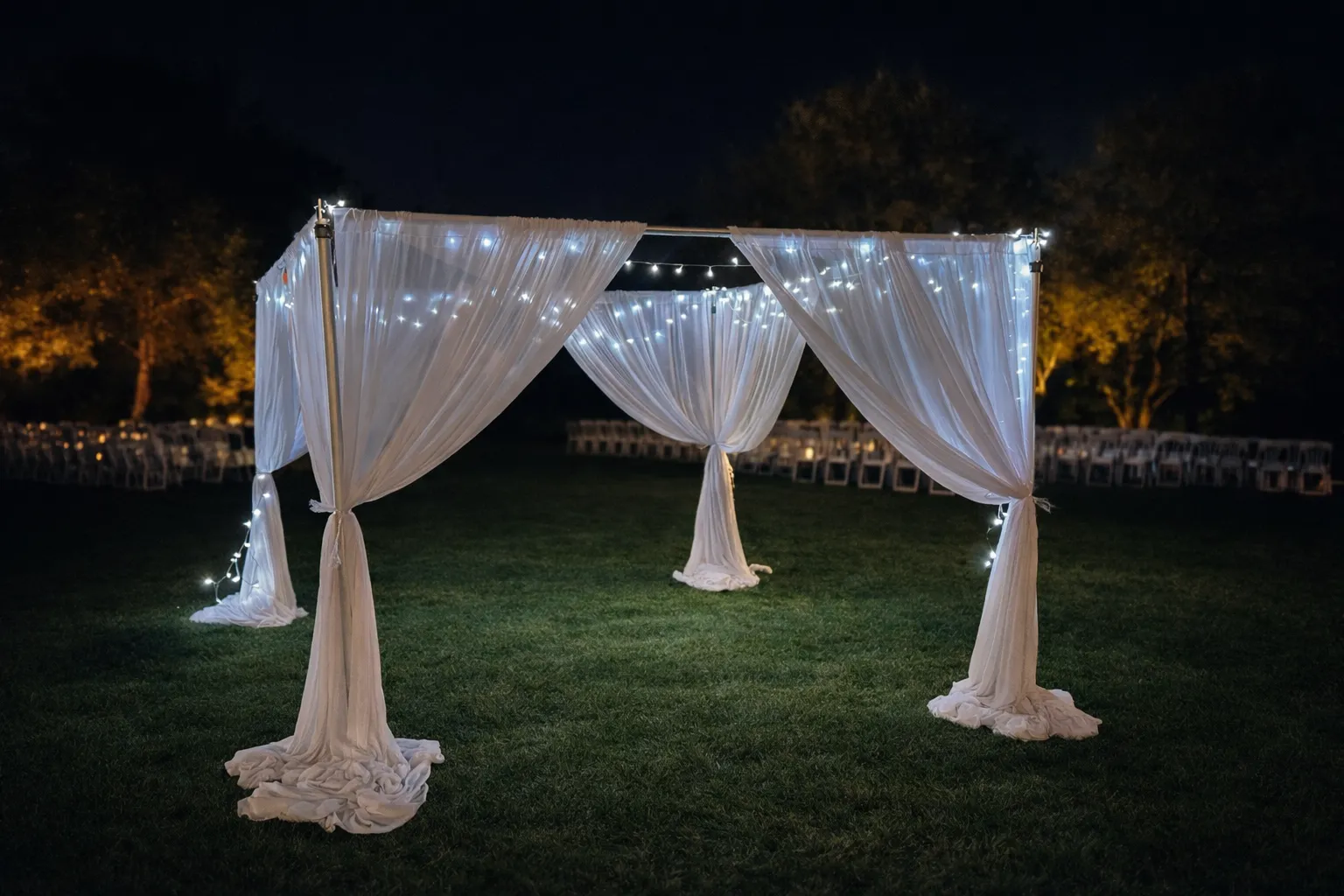 Draping tent gazebo