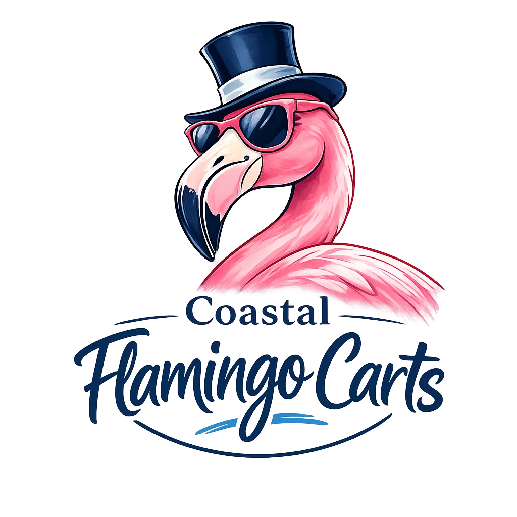 Coastal Flamingo Carts