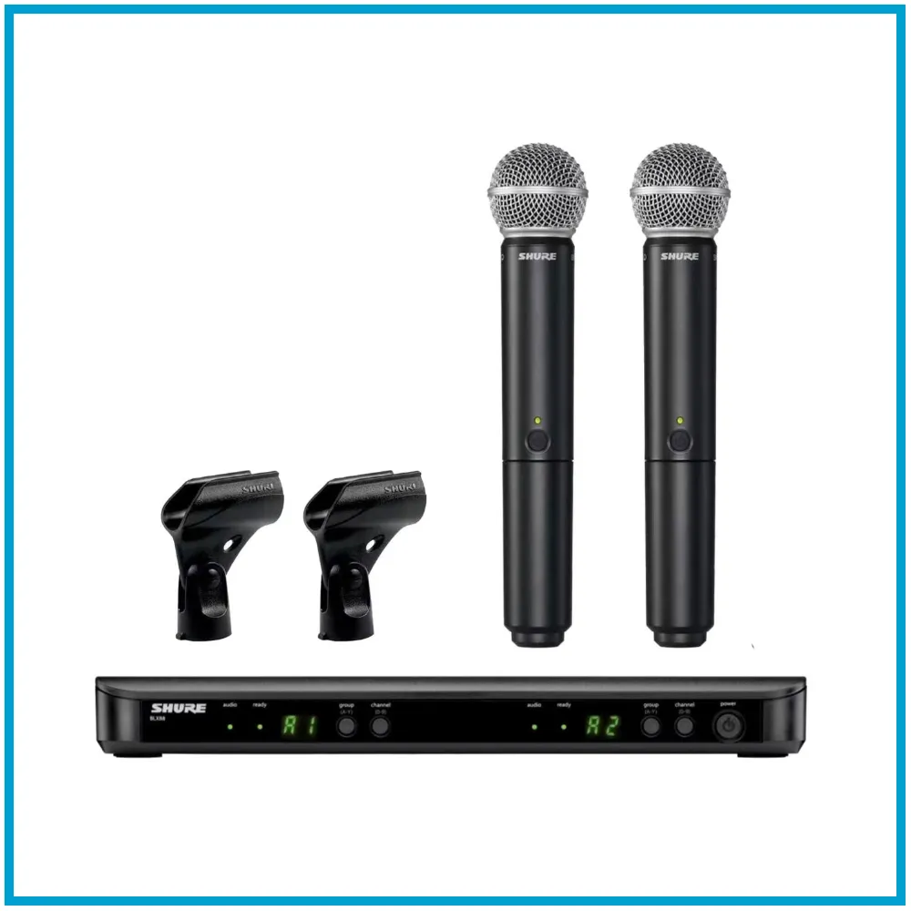 Hand-Funkmikrofon System Shure BLX288/PG58