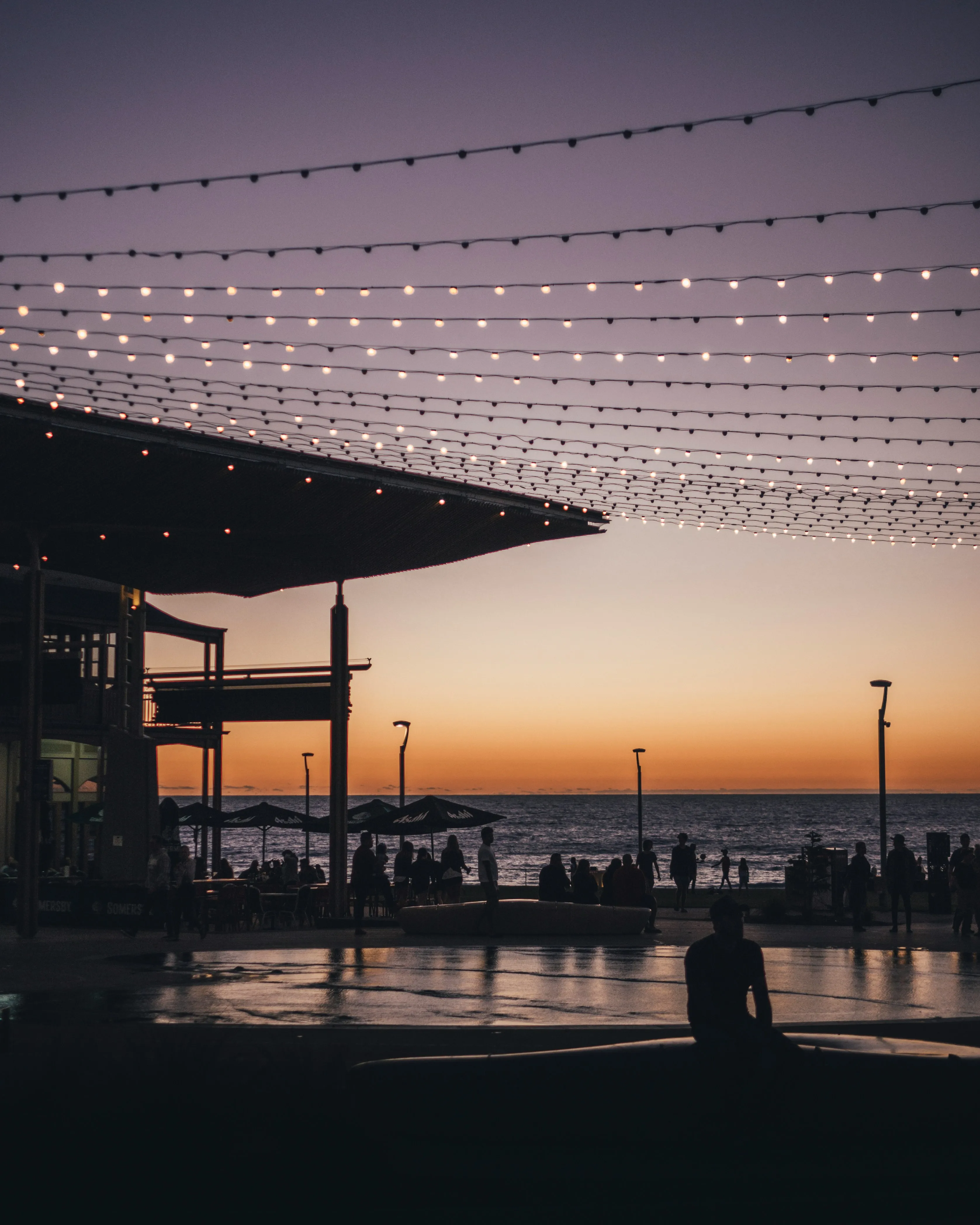Henley Beach at sunset in the City of Charles Sturt, South Australia