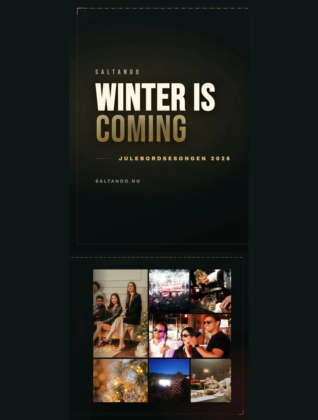 Julebordsesongen 2026 hos Saltando – Winter is coming