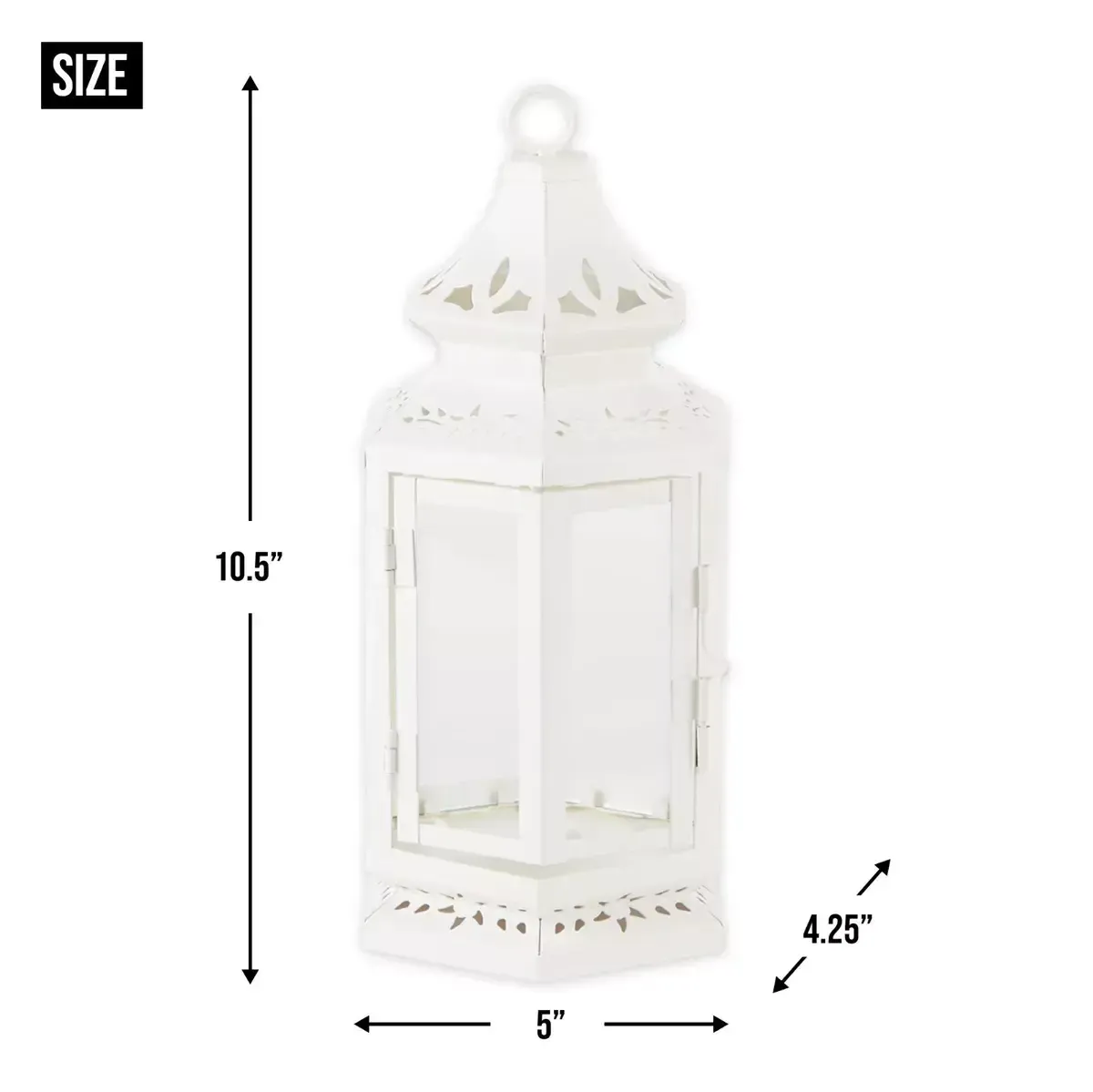 Whitewashed Birdcage Lantern
