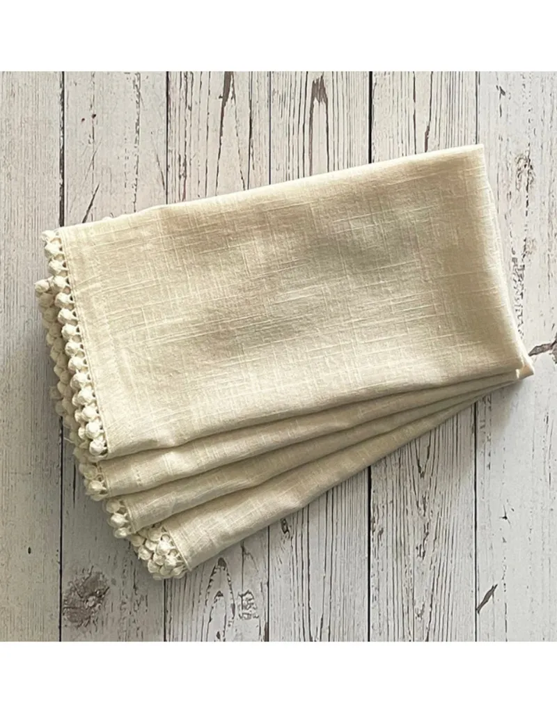 Ivory Laced Edge Napkin