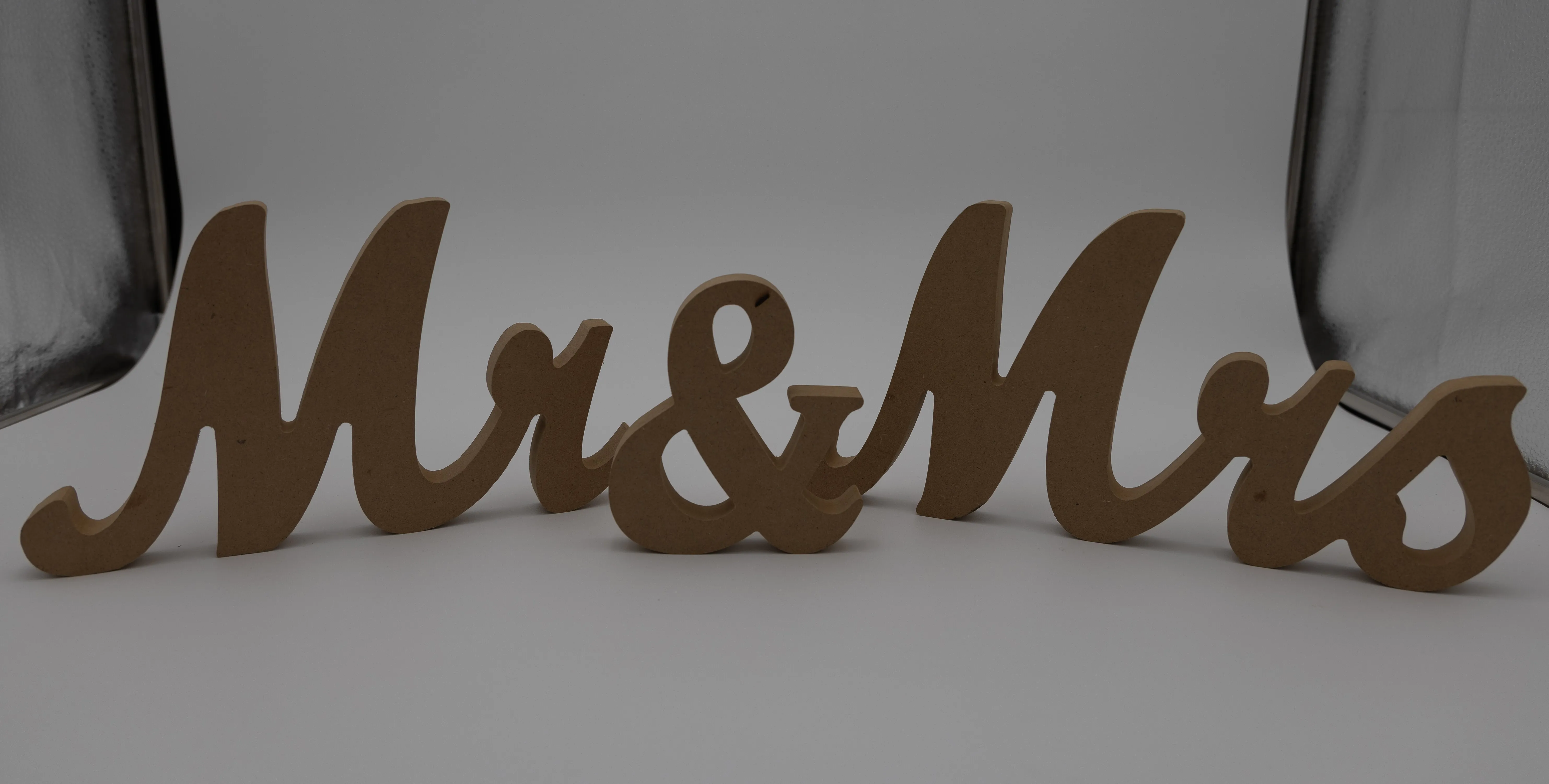6" Rustic Letters - Mr / Mrs