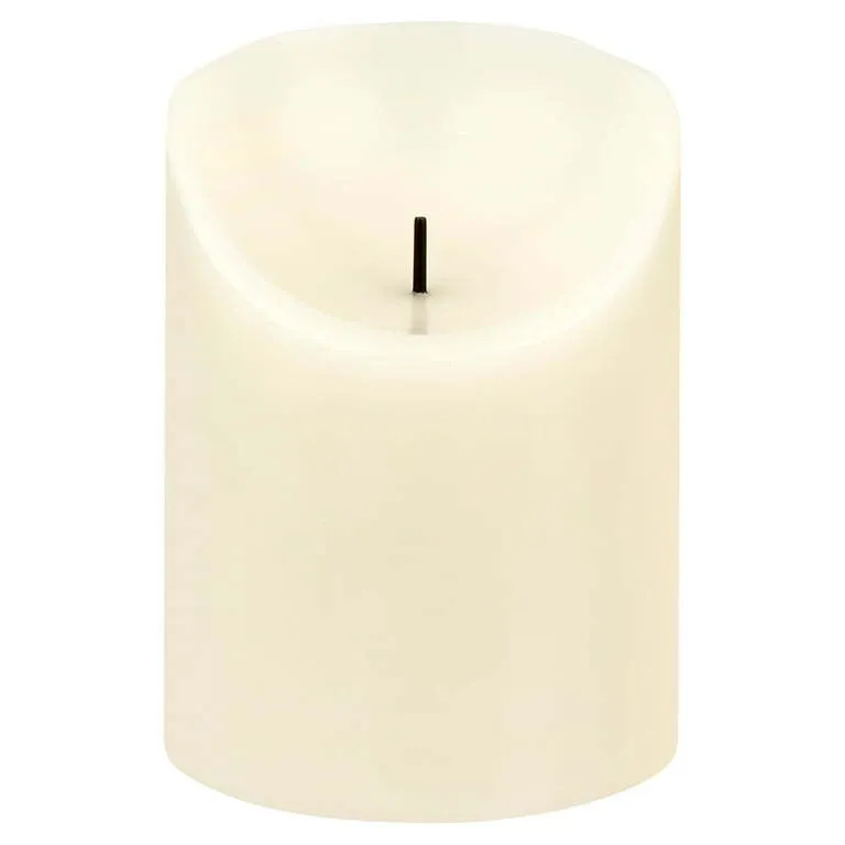 3" Ivory Electric Pillar Candle
