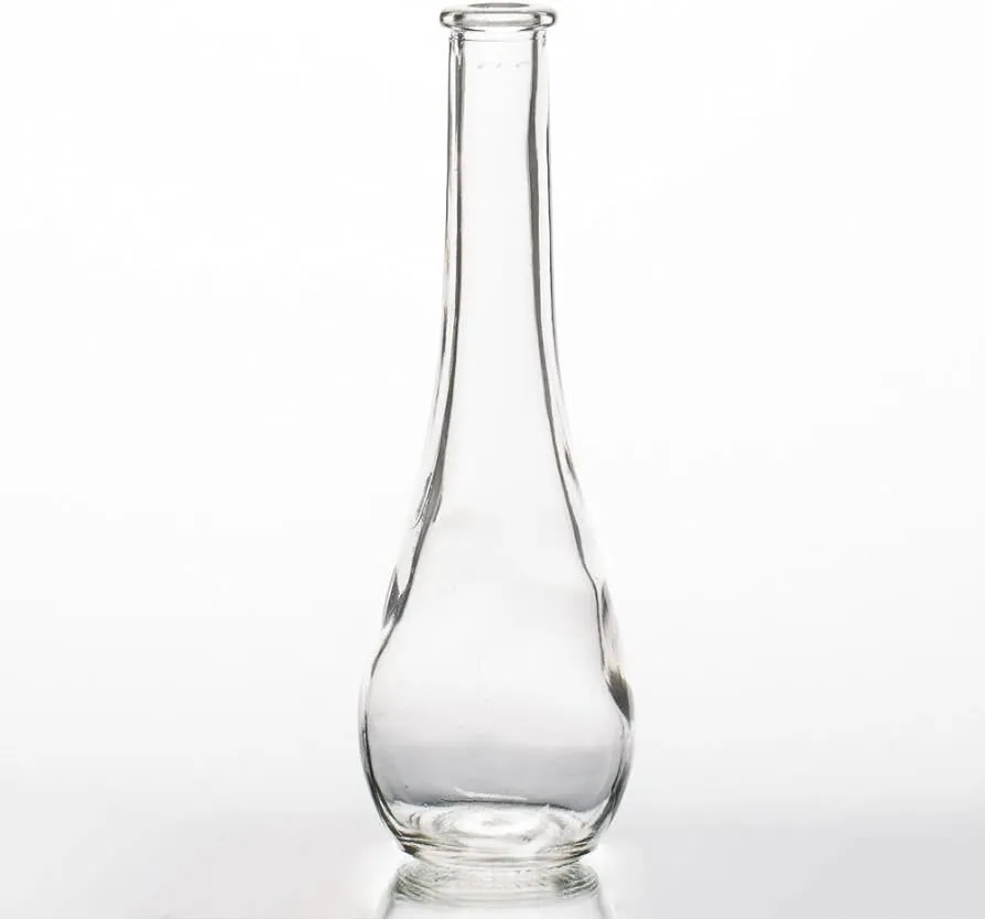 Clear Glass Teardrop Vase