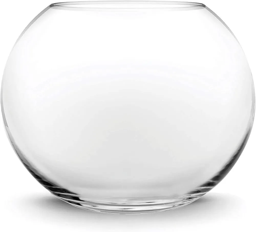 7.5" Clear Glass Bowl Vase