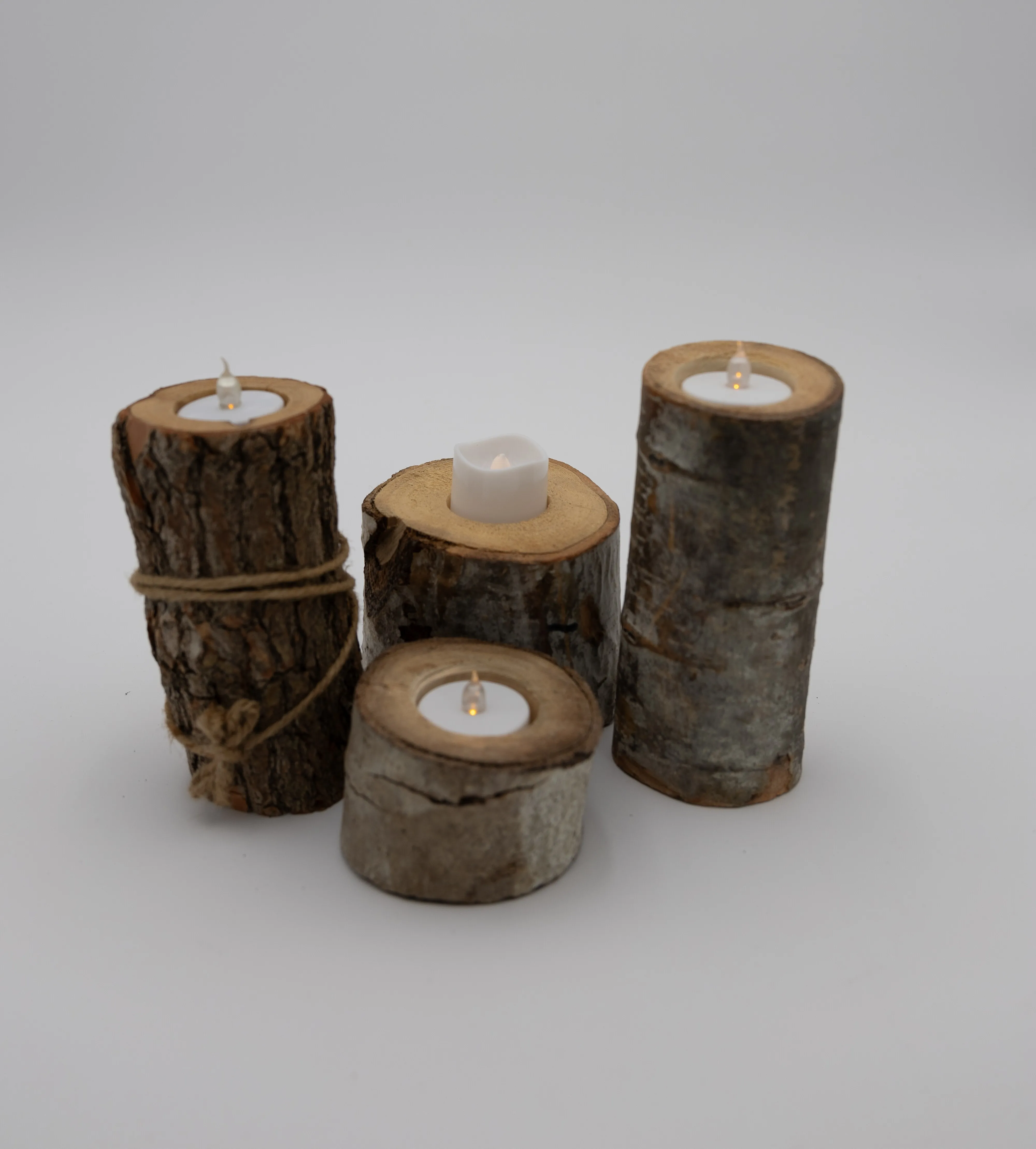 Birch Tealight Candle Holder