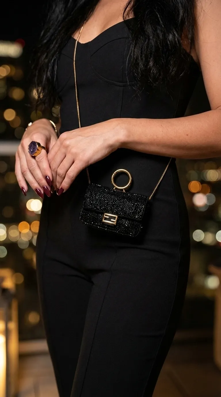 Fendi Crystal Mini – Black