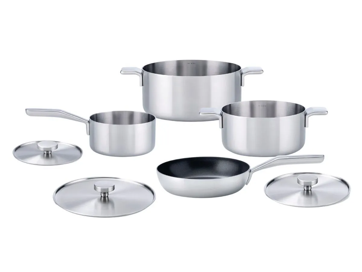 padelle, pentole e scolapasta