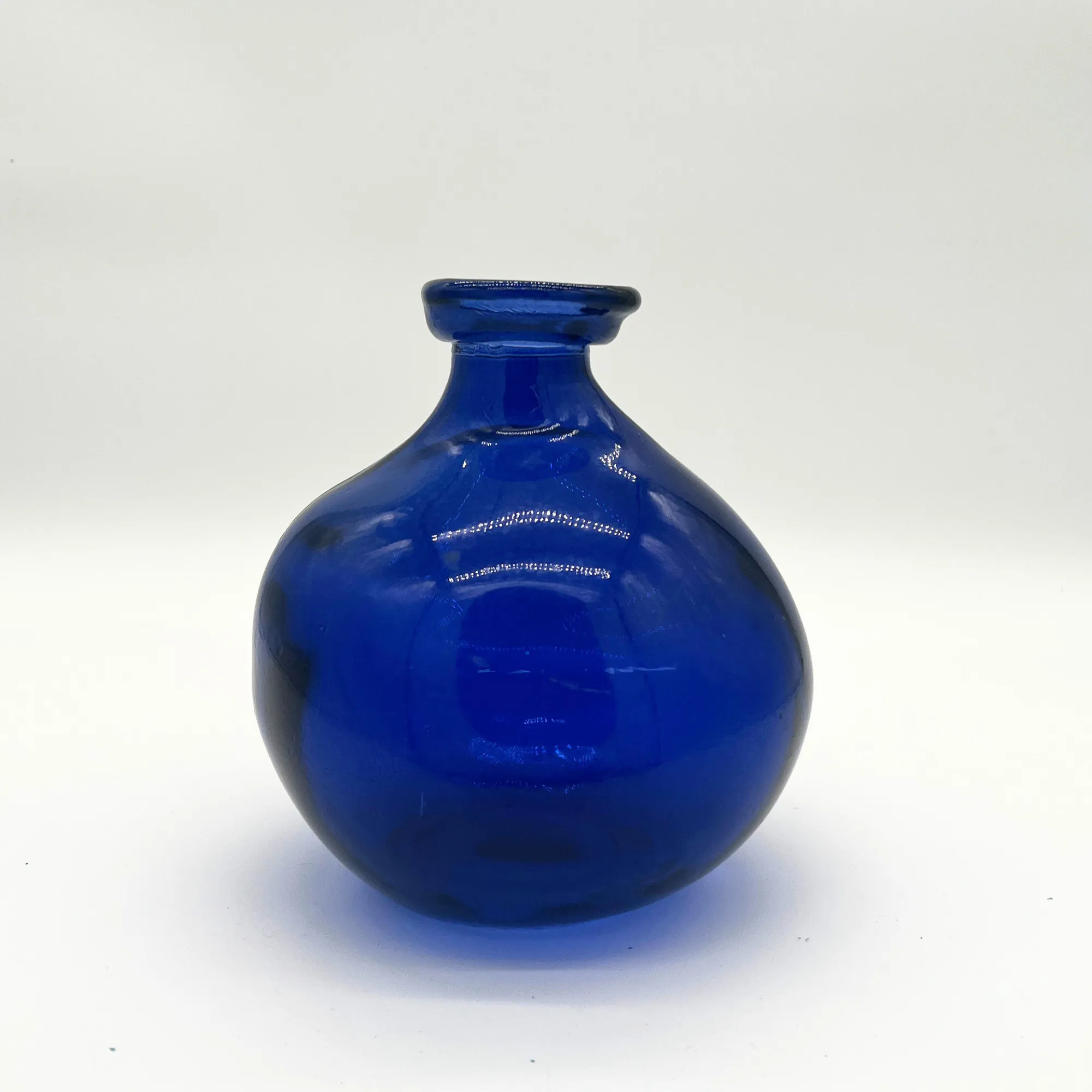 Cobalt Round Glass Vase