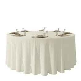 Round Tablecloths - Ivory (multiple sizes available)