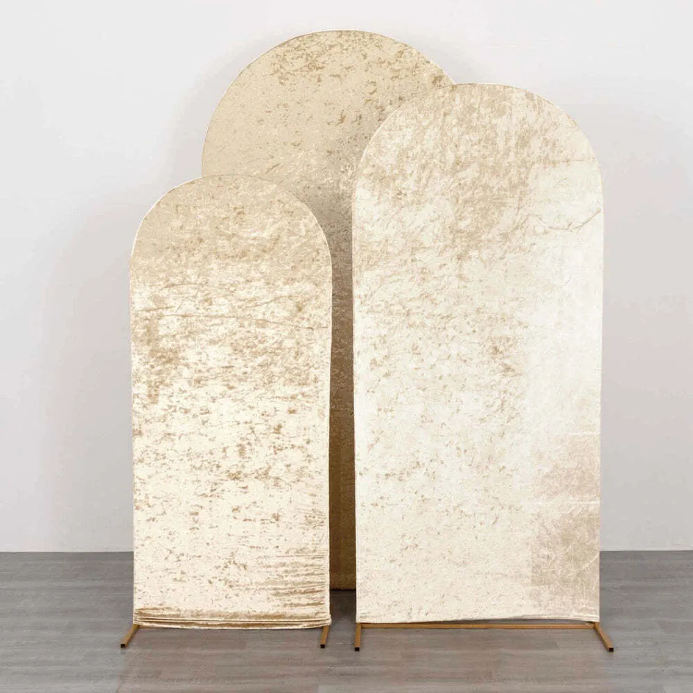Velvet Arch Cover - Champagne