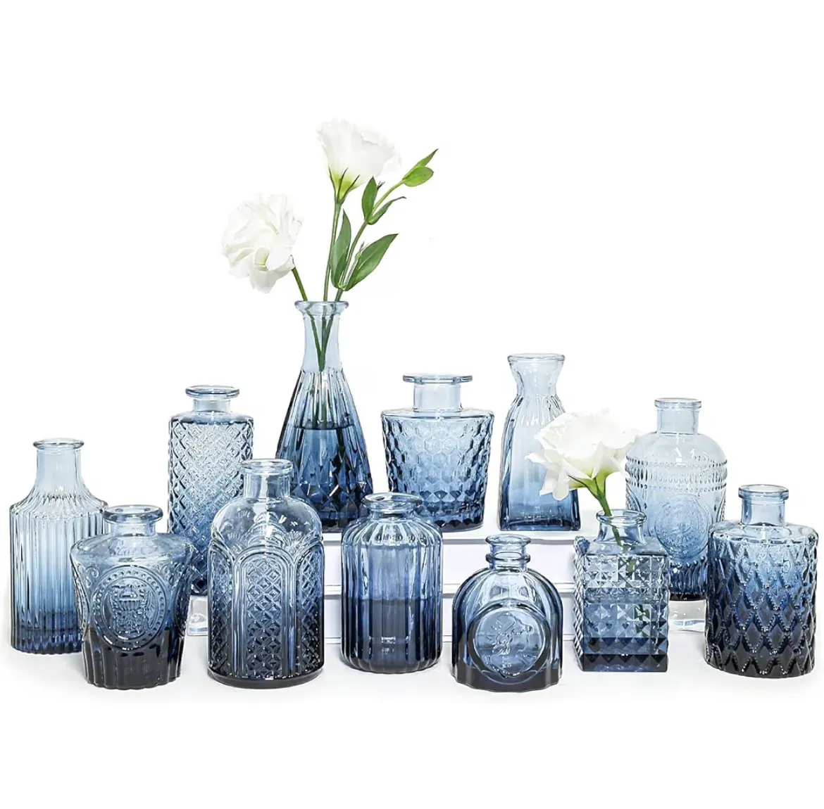 Blue Vintage Bud Vase Collection
