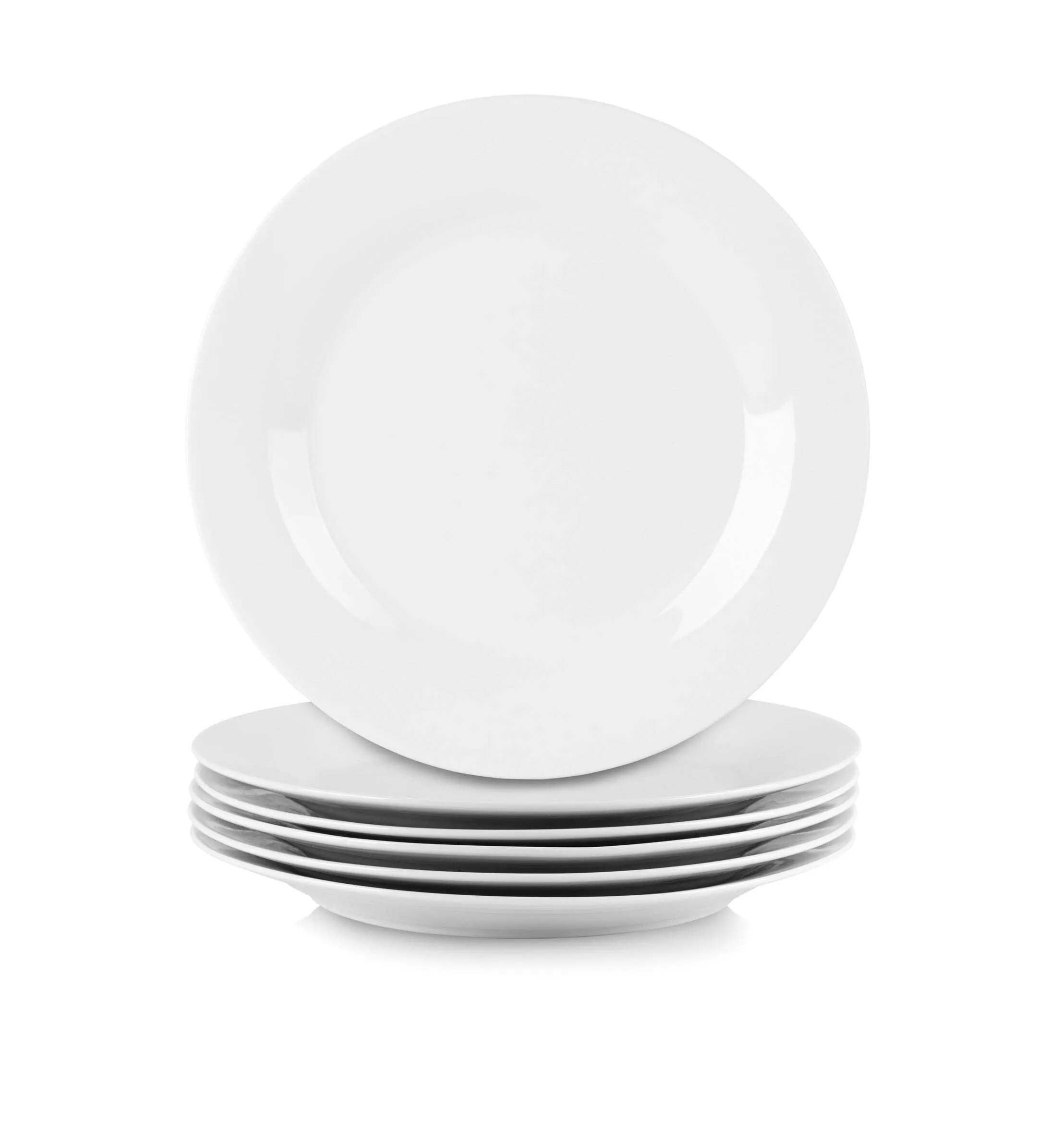 10" White Ceramic Dinner Plate
