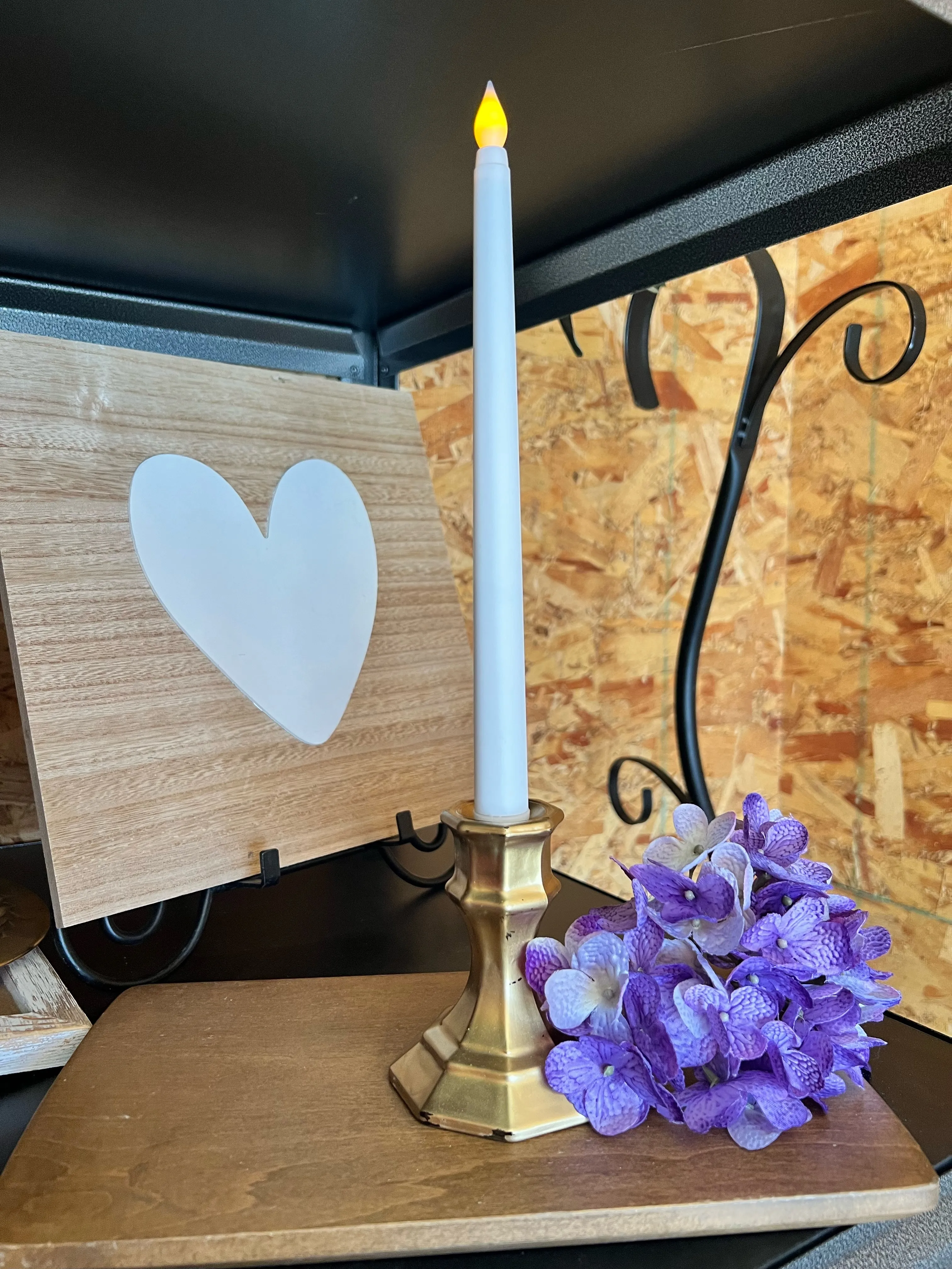 Gold Glass Candleholders