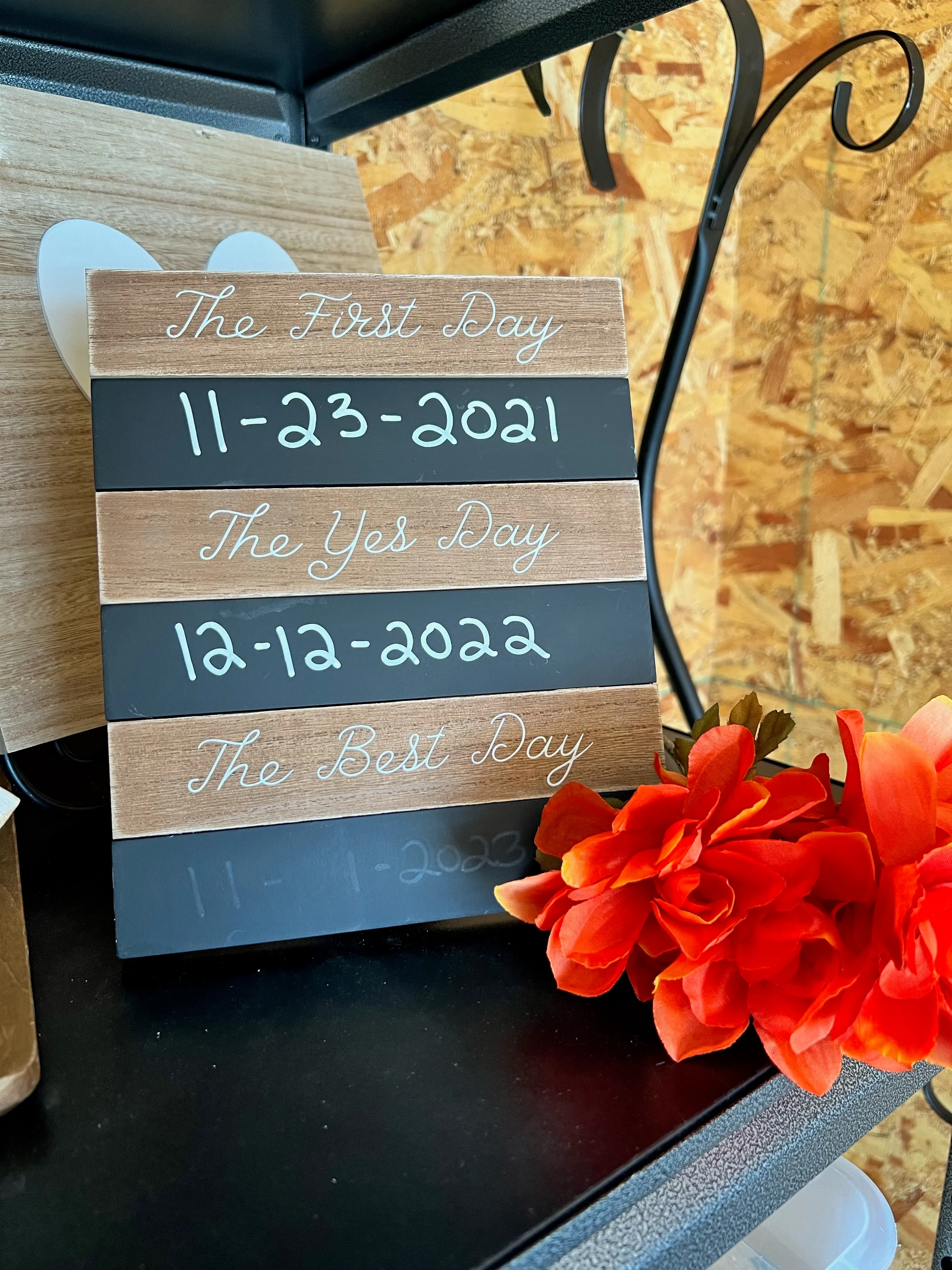 First Day, Yes Day, Best Day Sign