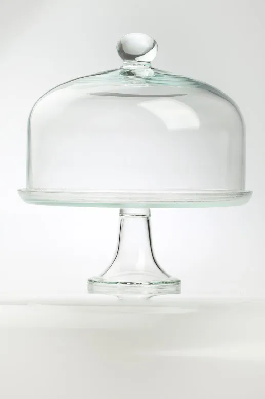 Clear Glass Cake Stand w/Cover