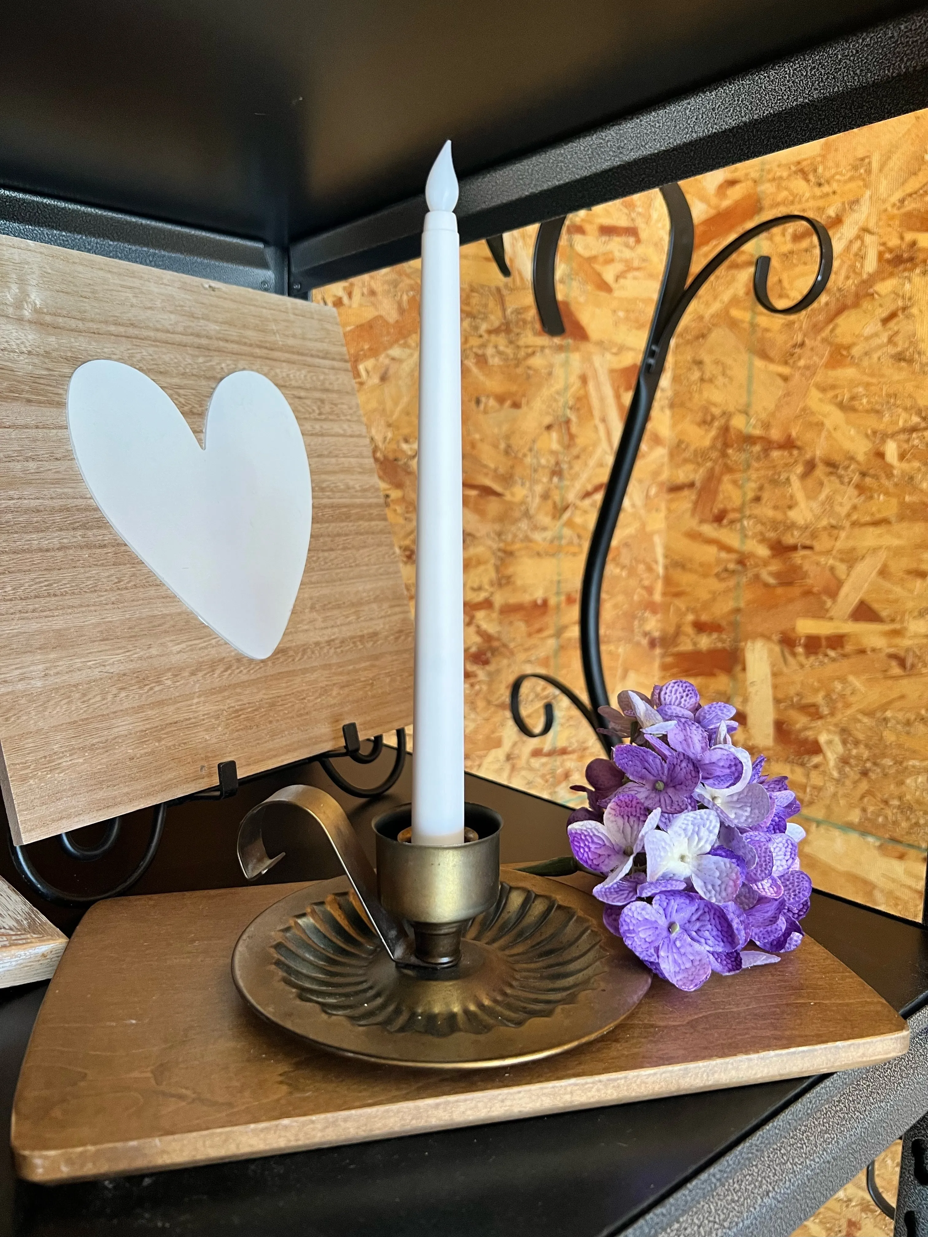 Vintage Candleholder w/candle