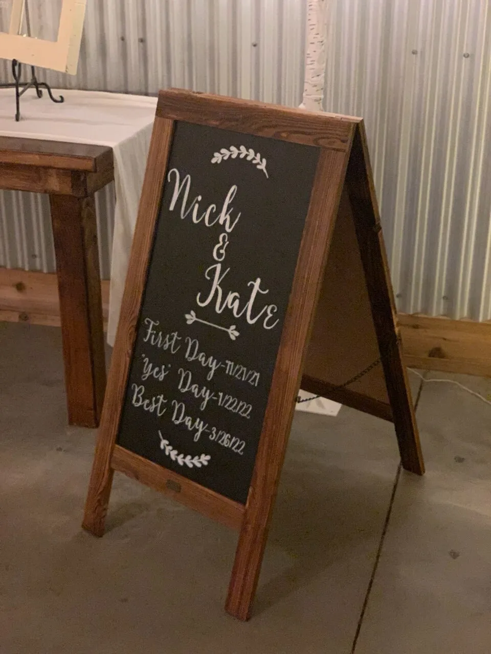 Chalkboard Floor Easel