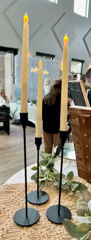 Tapered Candles (holders rented seperately)