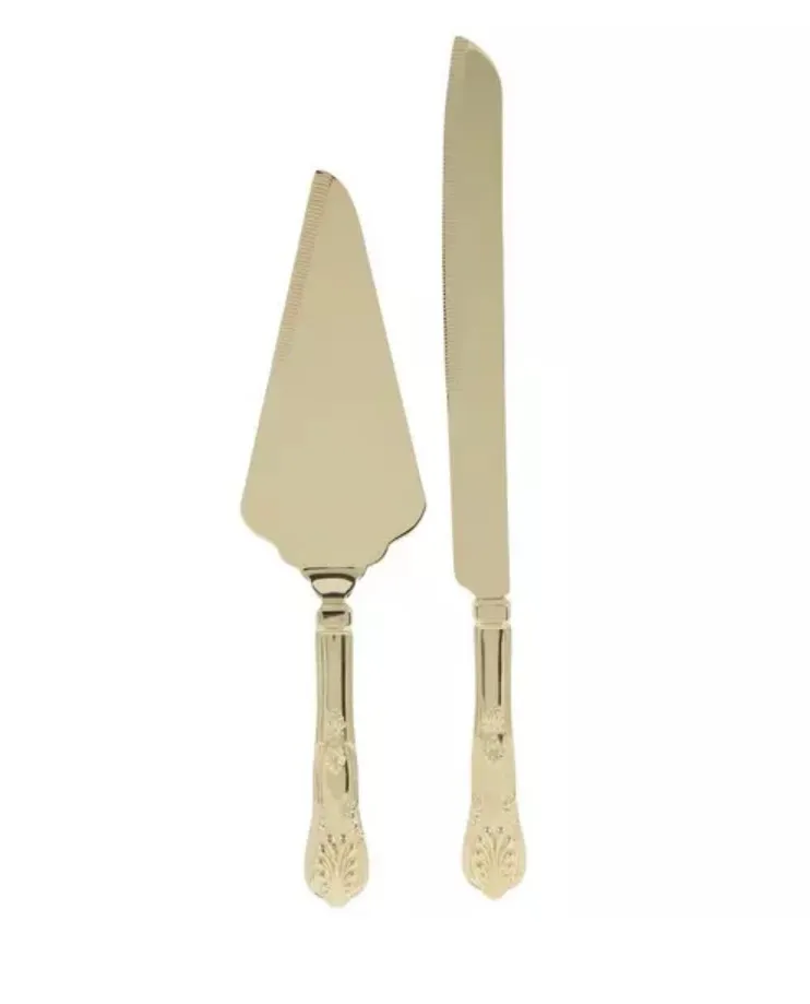 Gold Cake Serving Set