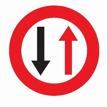 Verkeersbord SB250 B19 -Smalle doorgang