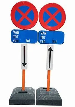 complete set Verkeersbord SB250 E3 - Stilstaan en parkeren verboden