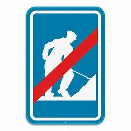 Verkeersbord SB250 F47 - Einde werken