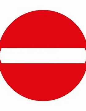 Verkeersbord SB250 C1 - Verboden richting voor iedere bestuurder