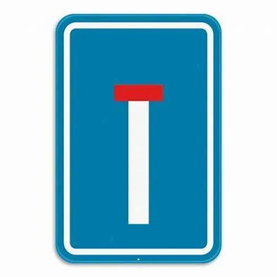 Verkeersbord SB250 F45 - Doodlopende weg