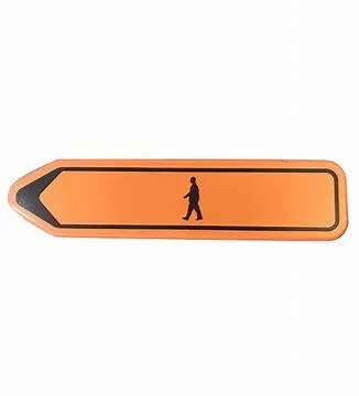 Verkeersbord SB250 F41 - Omleiding Voetganger Links