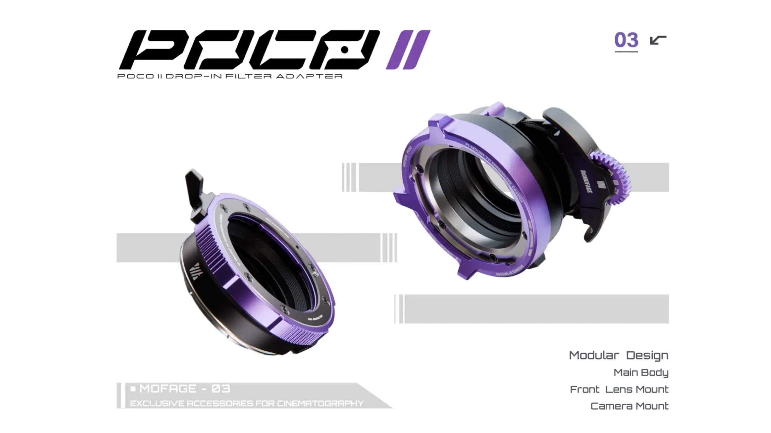 Mofage Poco II Mount Adapter w/ V-ND