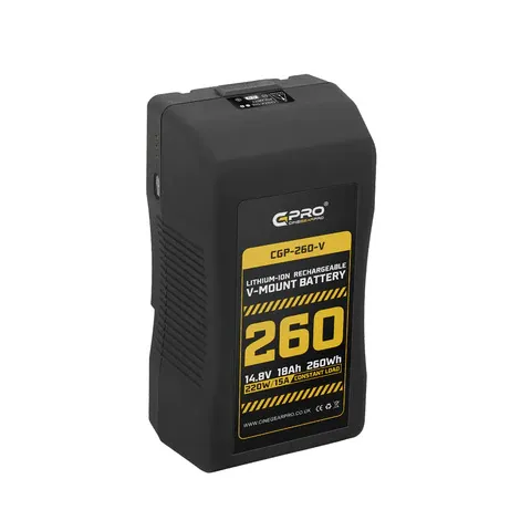 260WH V-Mount Lithium-Ion Battery (14.8V 18AH 220w/15A Constant Load)