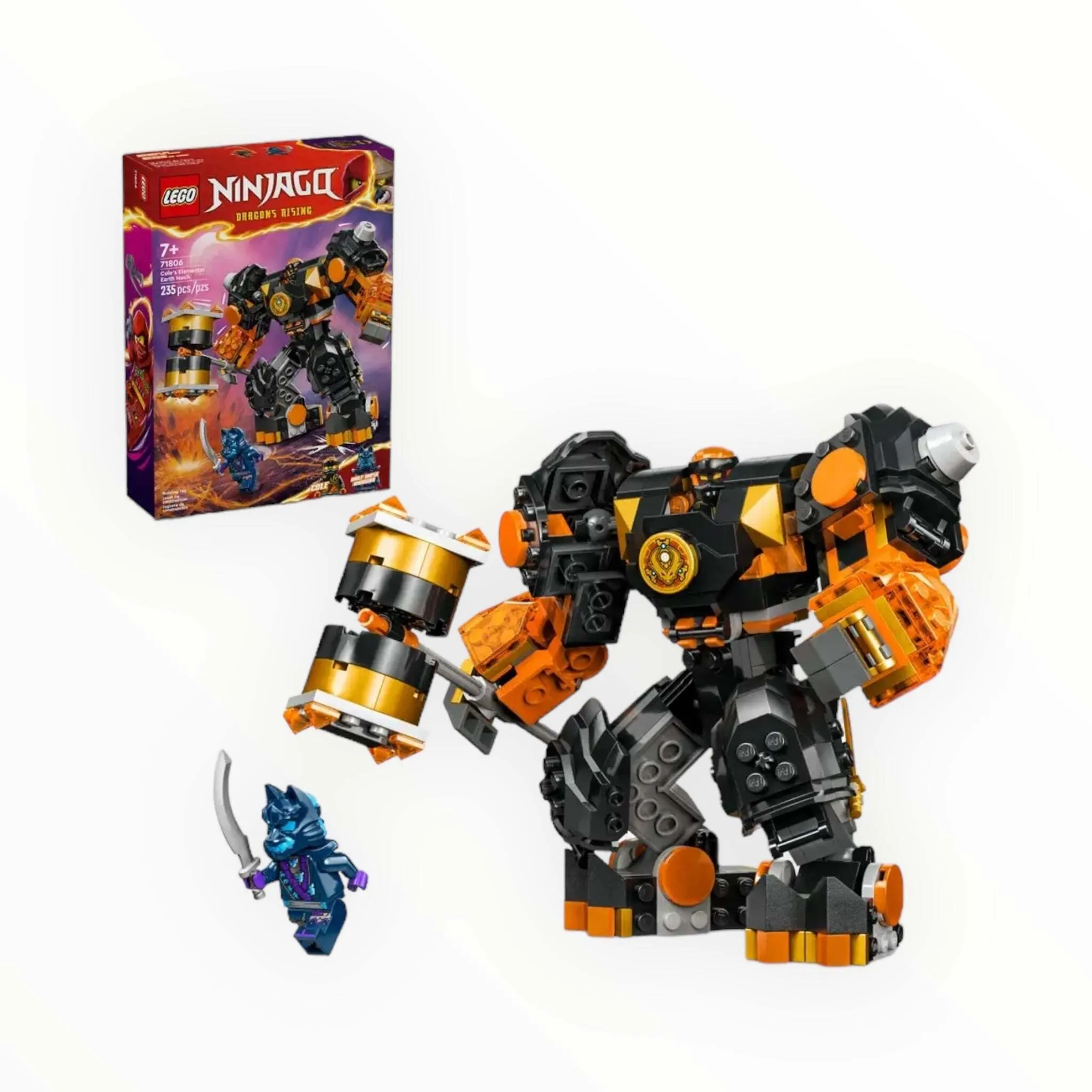 Lego Ninjago 71806 Cole's Elementaire Aardemecha